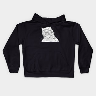 Cat Astronaut in Space Kids Hoodie